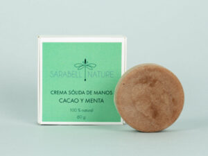 Crema de manos sólida cacao y menta