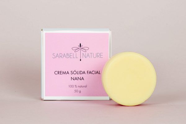 Crema nana facial sólida para pieles secas