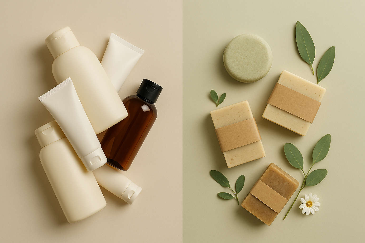 cosmética sólida, impacto ambiental, cosmética sostenible.