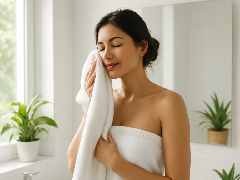 Ritual de autocuidado consciente en casa con cosmética natural