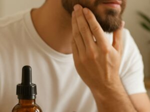 cuidado masculino natural con aceite para barba khasmir