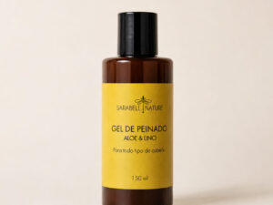 gel de peinado aloe y lino