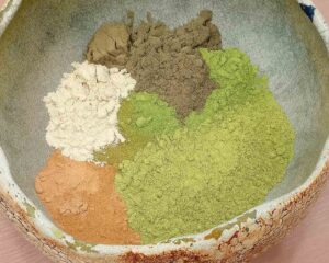 plantas ayurvédicas (henna, índigo y cassia)